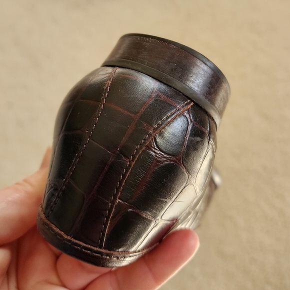 Etienne Aigner Crocodile Embossed Leather Tasseled Loafers Womens Size 9 - Picture 9 of 16